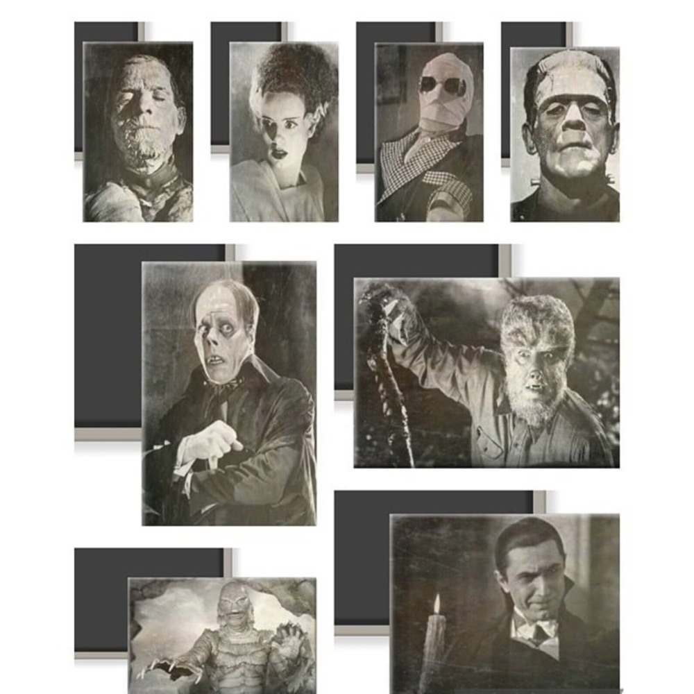 Set of 8 Universal Movie Monster Images 2‎ x 3 Fridge Refrigerator Magnets